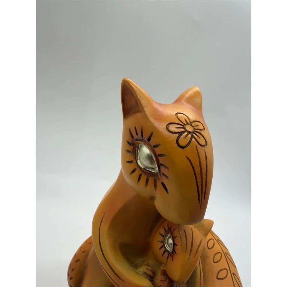 Handmade Wood Chipmunk Squirrel Figurine Hand Painted